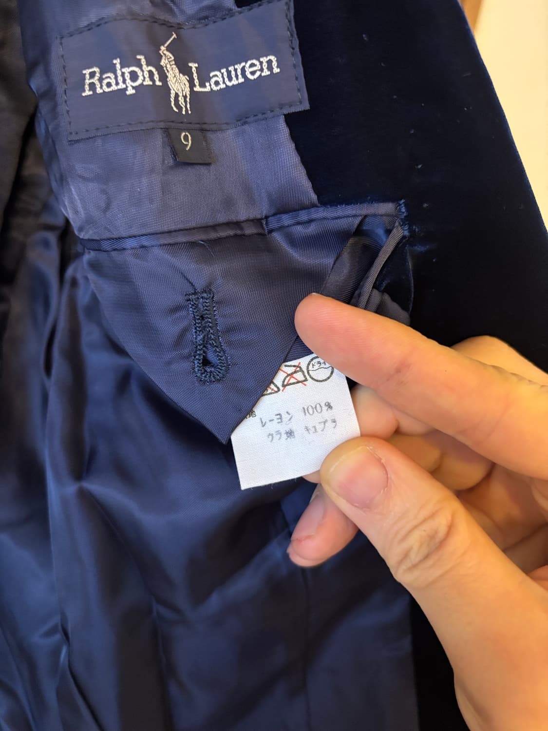 폴로 네이비 벨벳 여성용 블레이저 셋업 상품이미지4