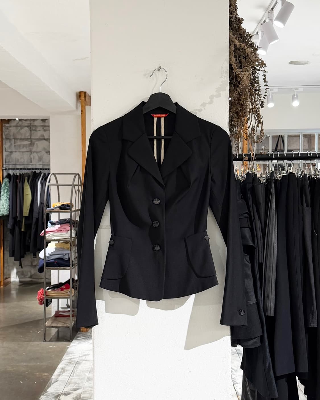 비비안웨스트우드 레드라벨 블랙 싱글 브레스티드 울 자켓 상품이미지1