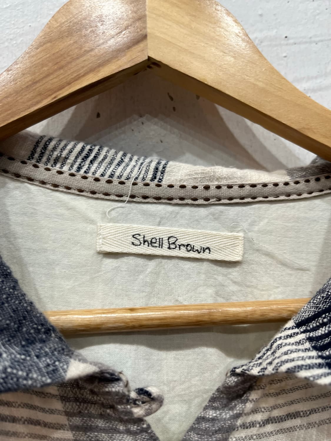 SHELL BROWN 내추럴 블라우스 원피스 상품이미지5
