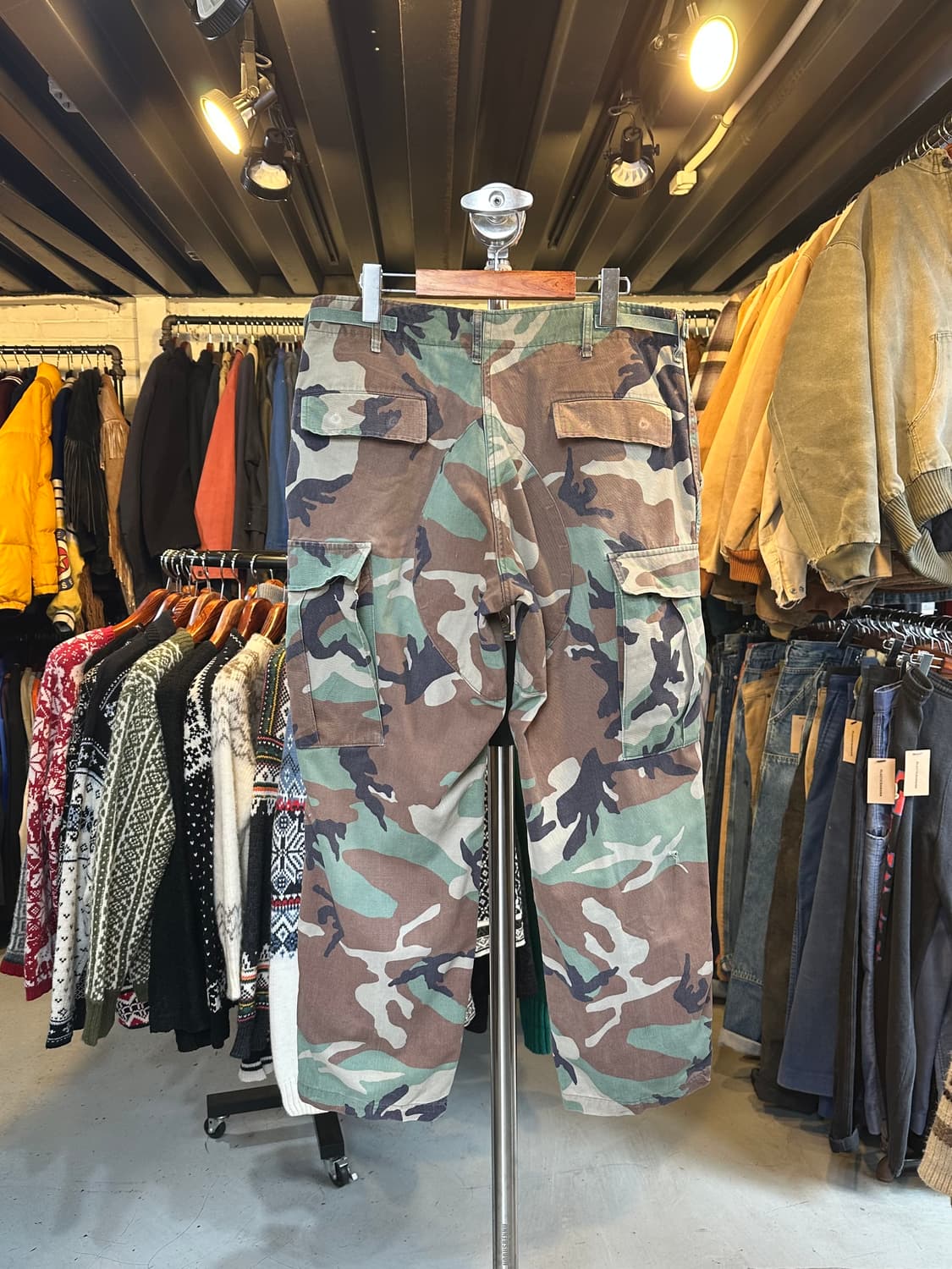 80s Us Army 미군 오리지널 우드랜드 카모 BDU 팬츠 상품이미지2