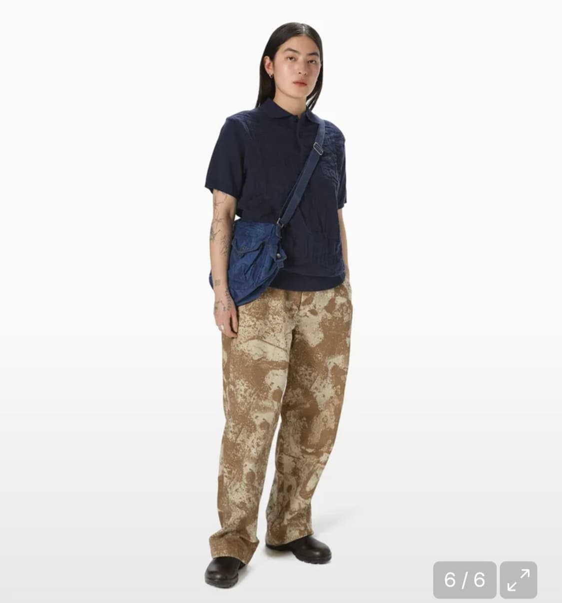 디스이즈네버댓 Overdyed Shoulder Bag Navy/크로스백 상품이미지5