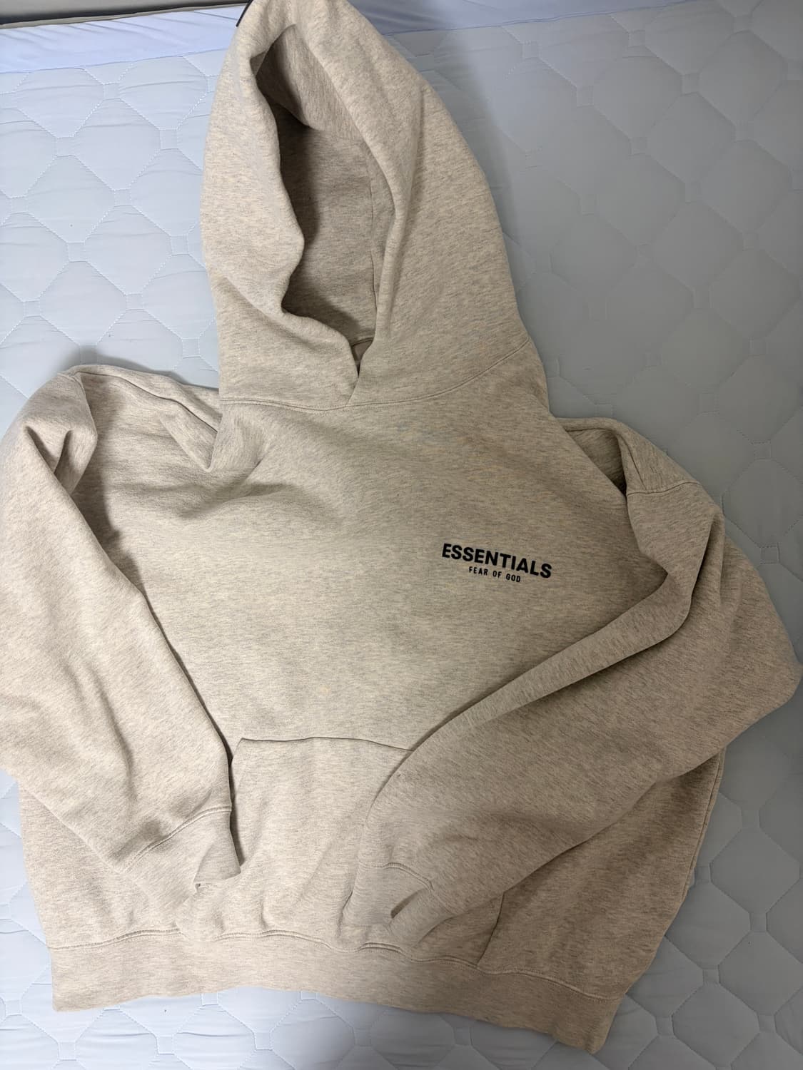 에센셜 후드티 오트밀XL 상품이미지2