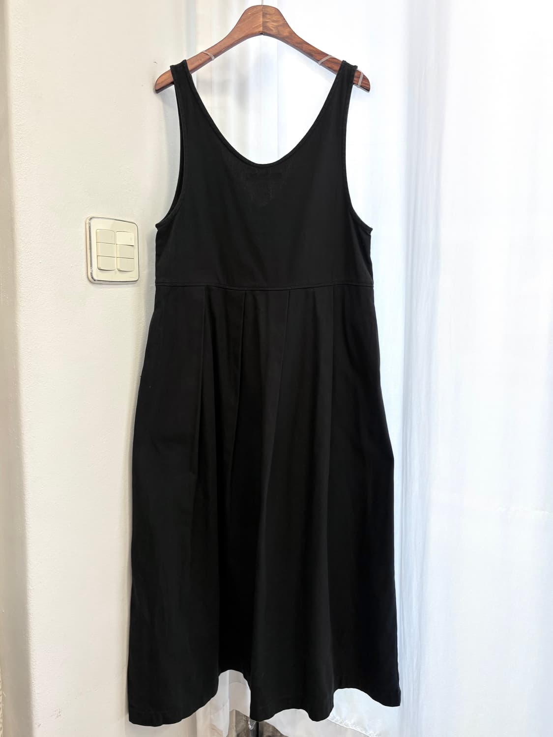 sunny clouds 헤링본 블랙 멜빵 원피스 JPN 상품이미지5