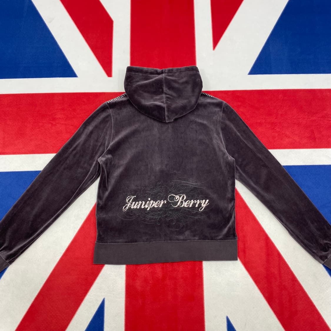 y2k 벨벳 후드집업 여성 L  상품이미지2