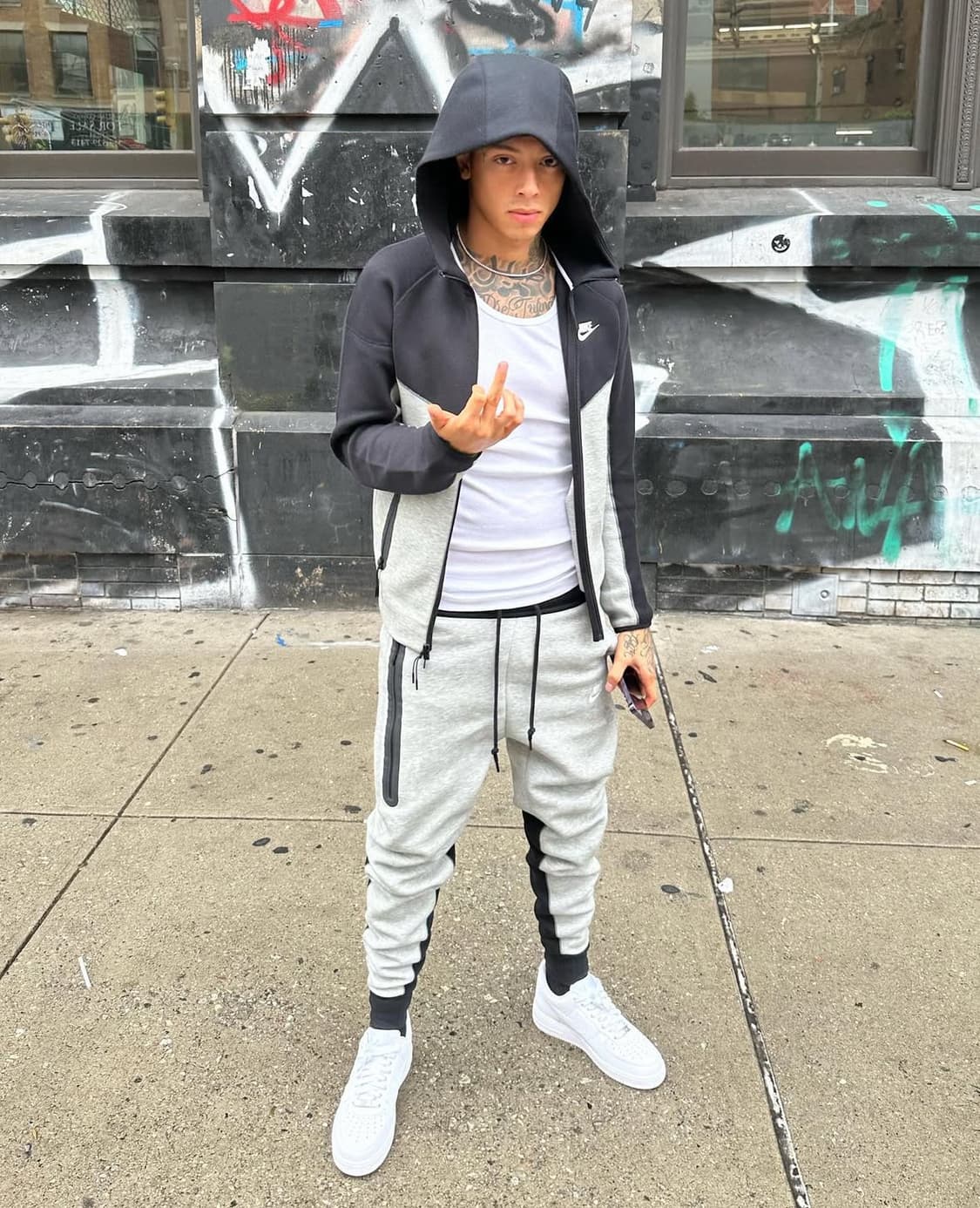 나이키 테크팩 셋업 그레이 블랙 by 센트럴씨 상품이미지1