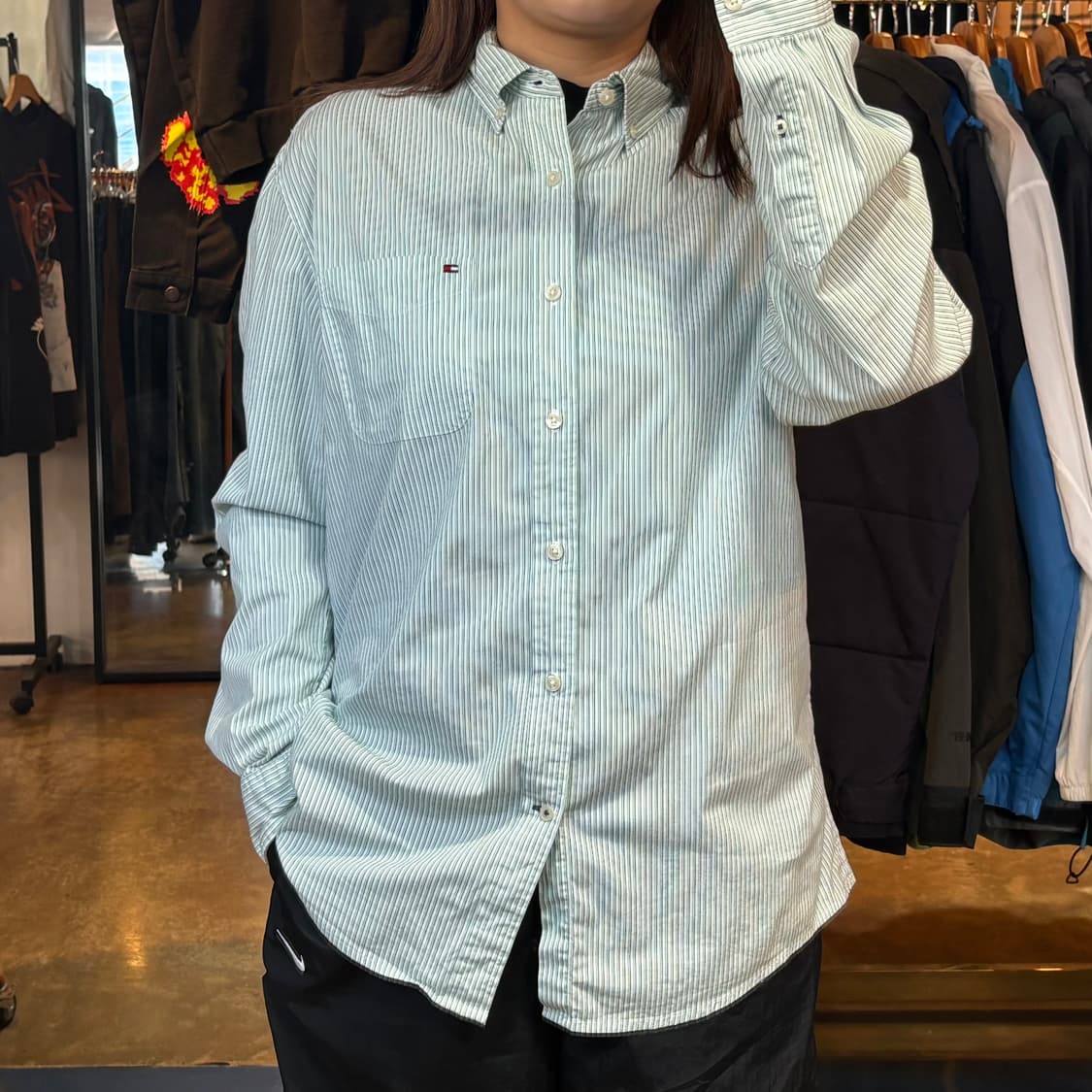 타미힐피거 스트라이프 셔츠 상품이미지1