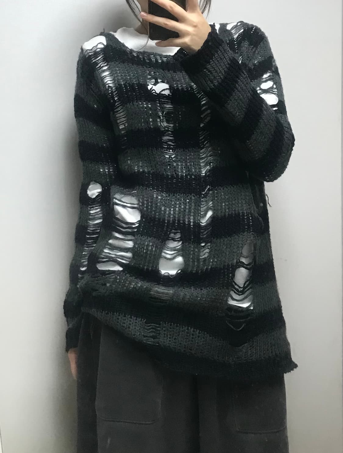 스프라이트 데미지 루즈 니트 상품이미지6