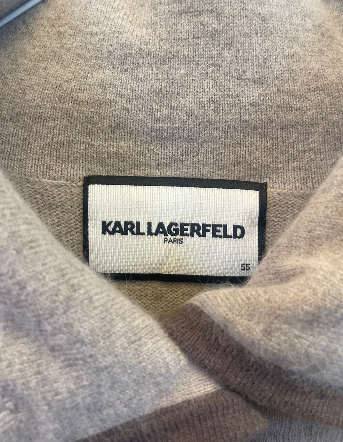 칼라거펠트 폭스양모울 혼방 니트롱원피스 울니트코트 롱가디건 상품이미지5