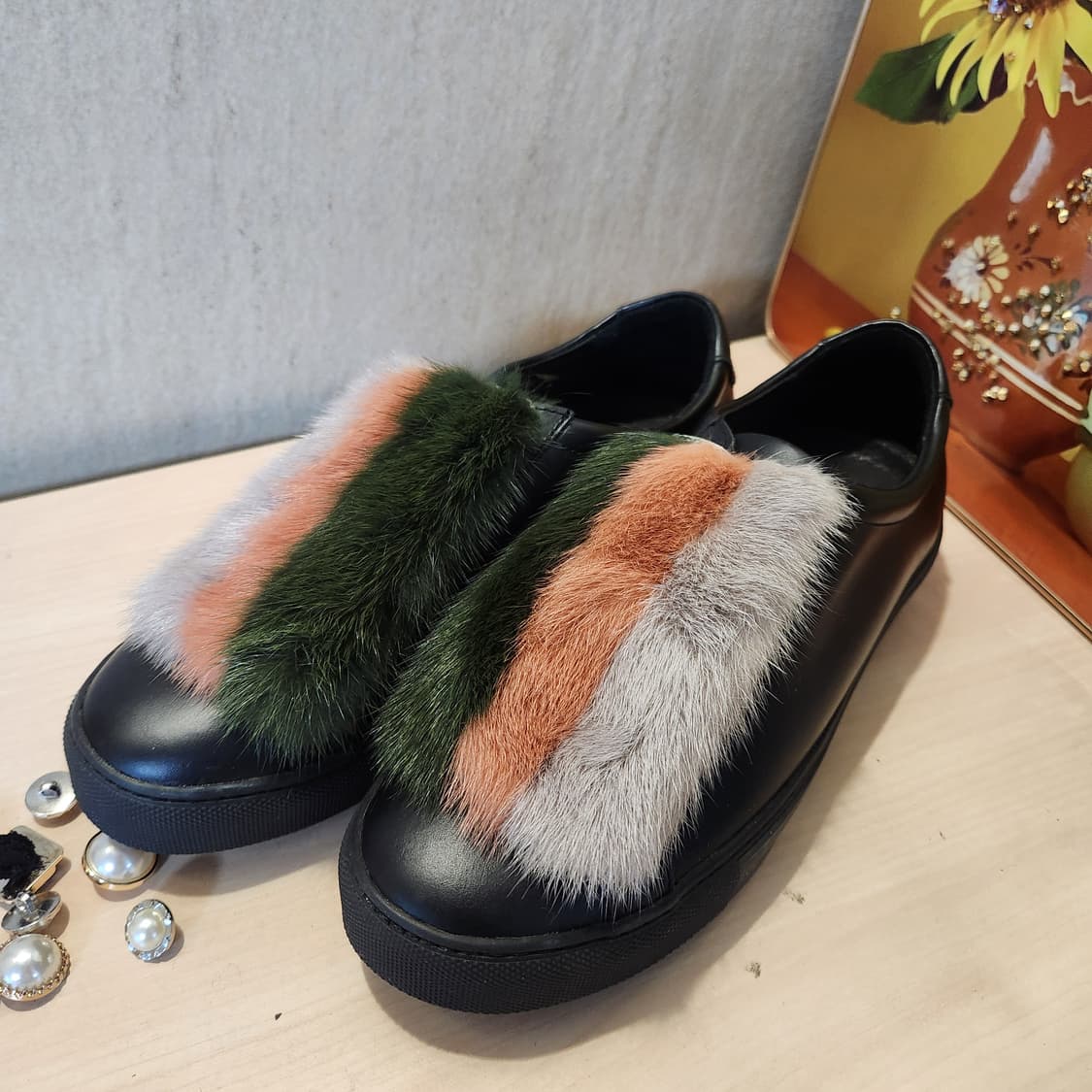 컬러퍼 스니커즈🦊 포인트 한 방 코디템 / 질바이질스튜어트 245 상품이미지1