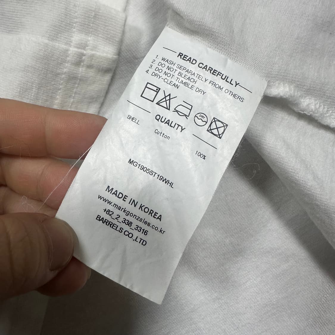 ✨ (바배) 와릿이즌 마크곤잘레스 빅프린팅 반팔티  상품이미지4