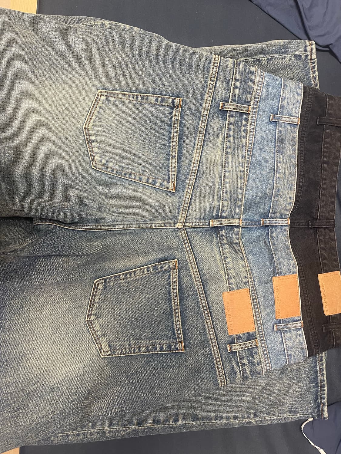 급처 가격제시 받아봄) 프로젝트 지알 레이어드 데님팬츠 3사이즈 상품이미지1