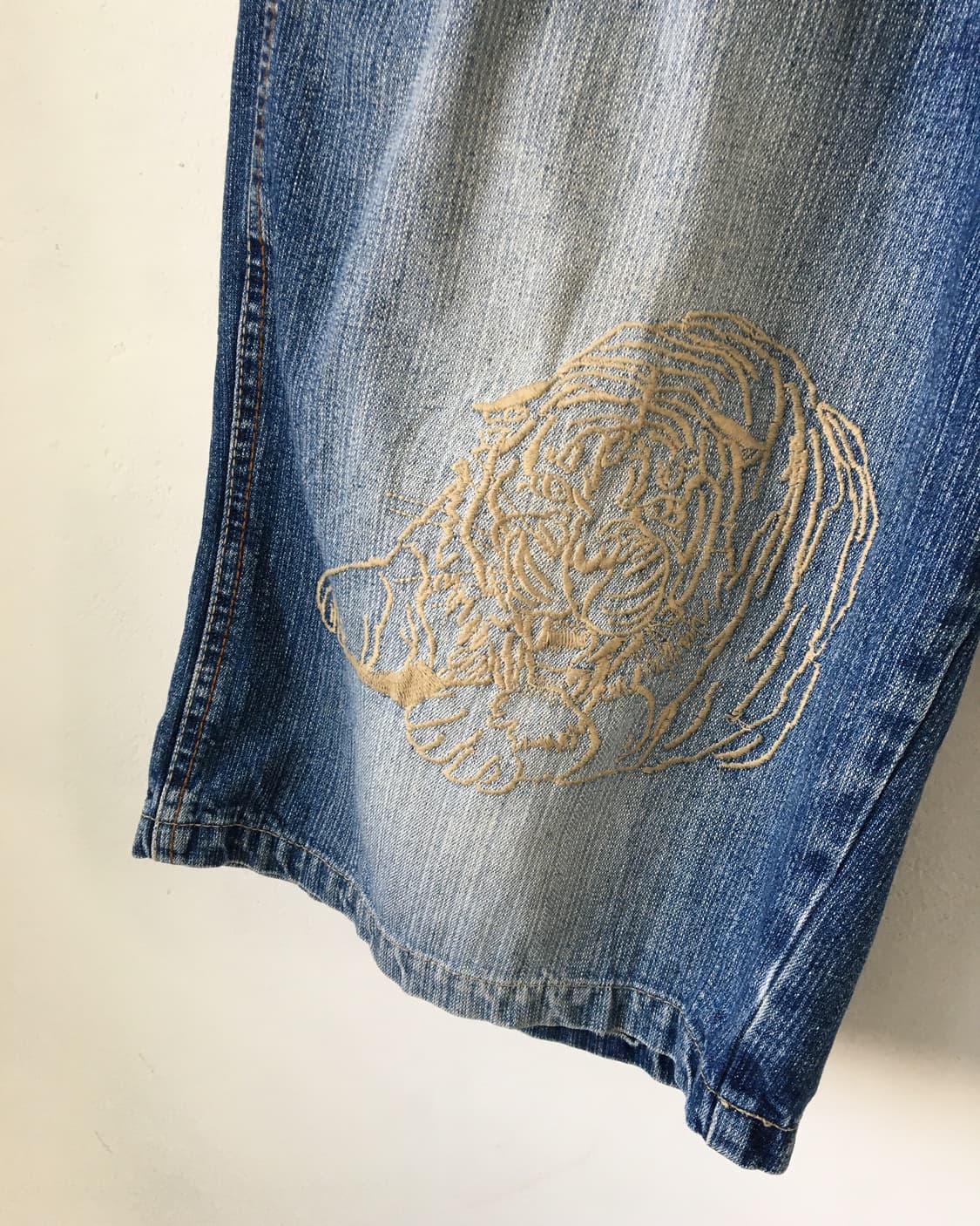 Needle work point denim pants 상품이미지4