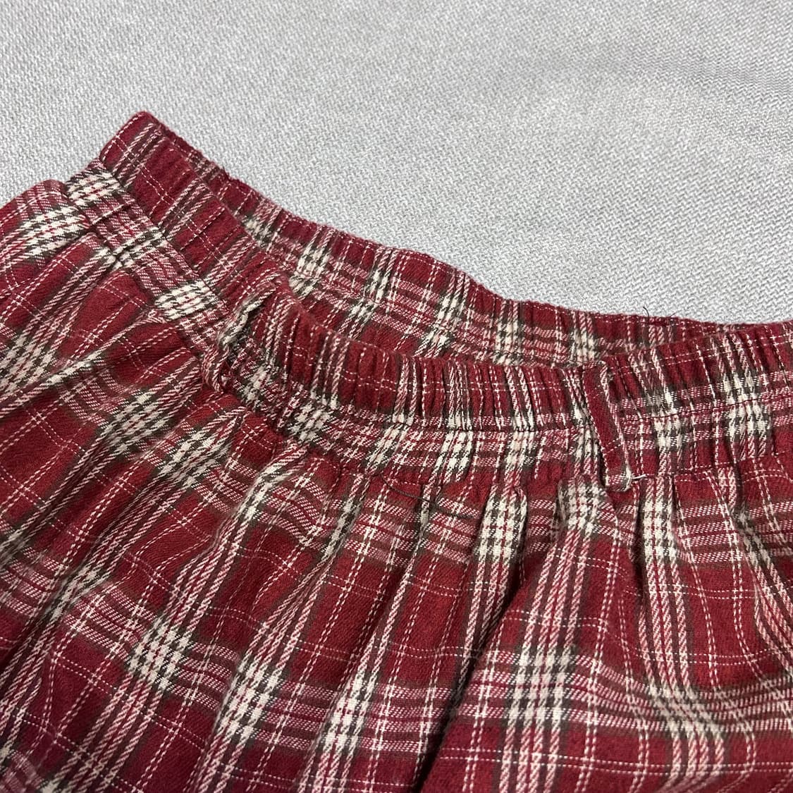 Red Check Balloon Skirt 상품이미지2