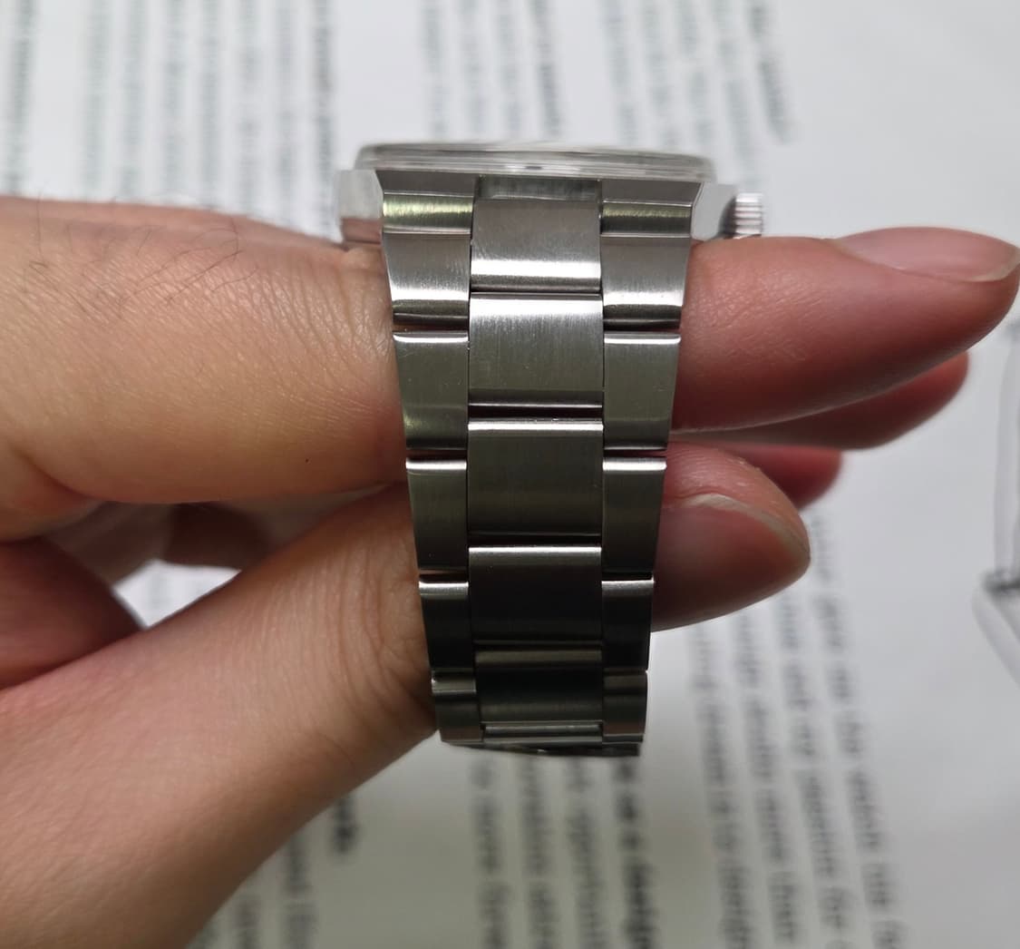 레어] 빈티지 오메가 제네브 데이데이트 희귀 동심원 다이얼 통줄 브레이슬 상품이미지6