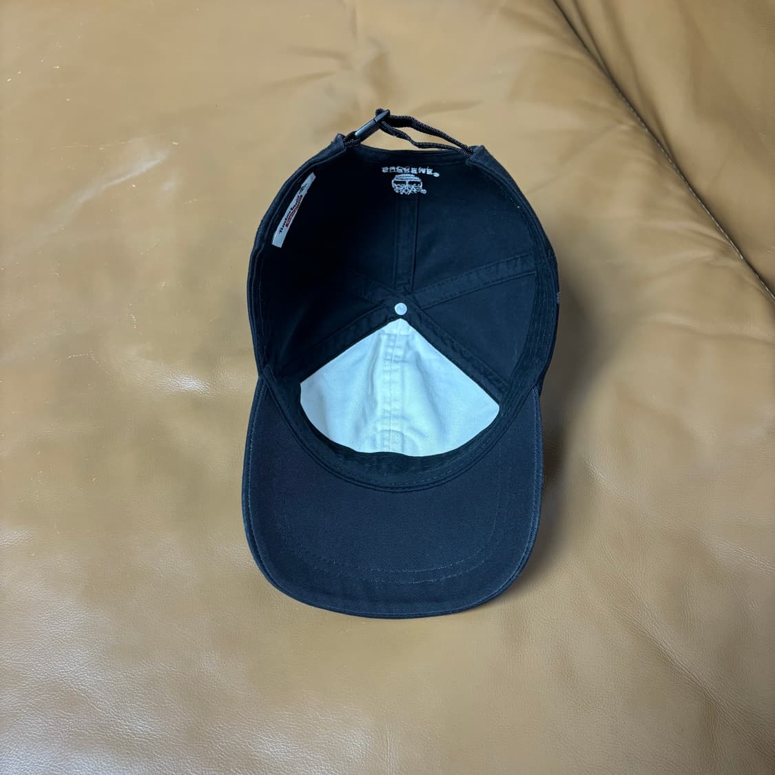 Supreme 슈프림x팀버랜드 워시드 블랙 6패널 볼캡 모자 Black 상품이미지6