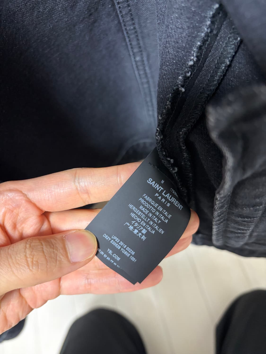생로랑 데님자켓 m 상품이미지4