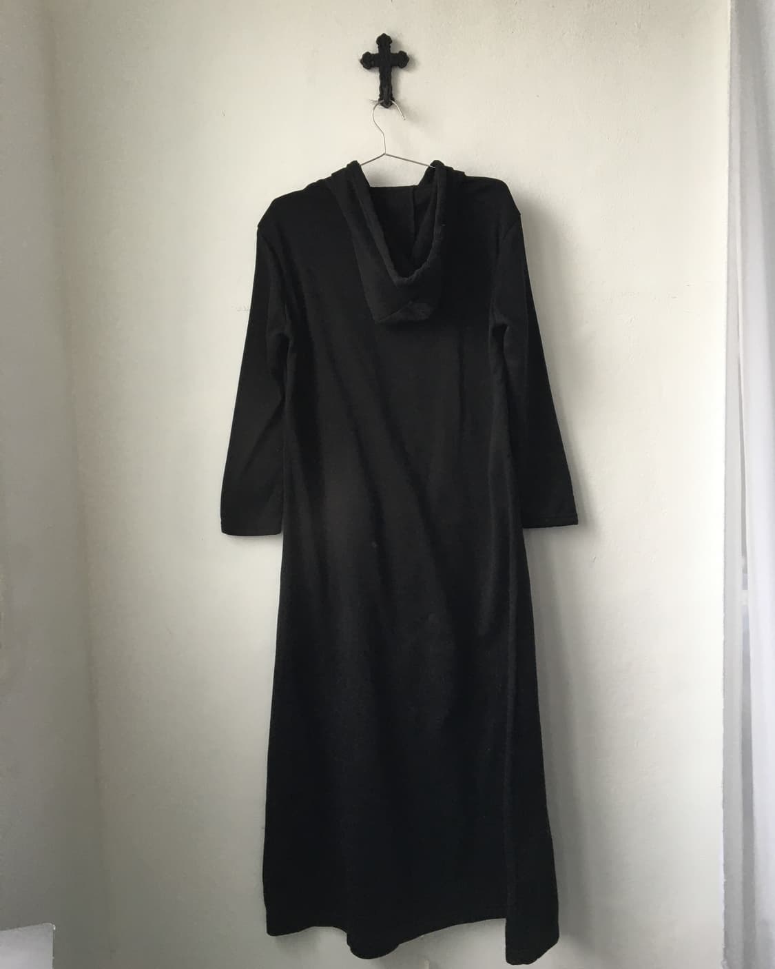 Maxi hood zip up onepiece coat 상품이미지4