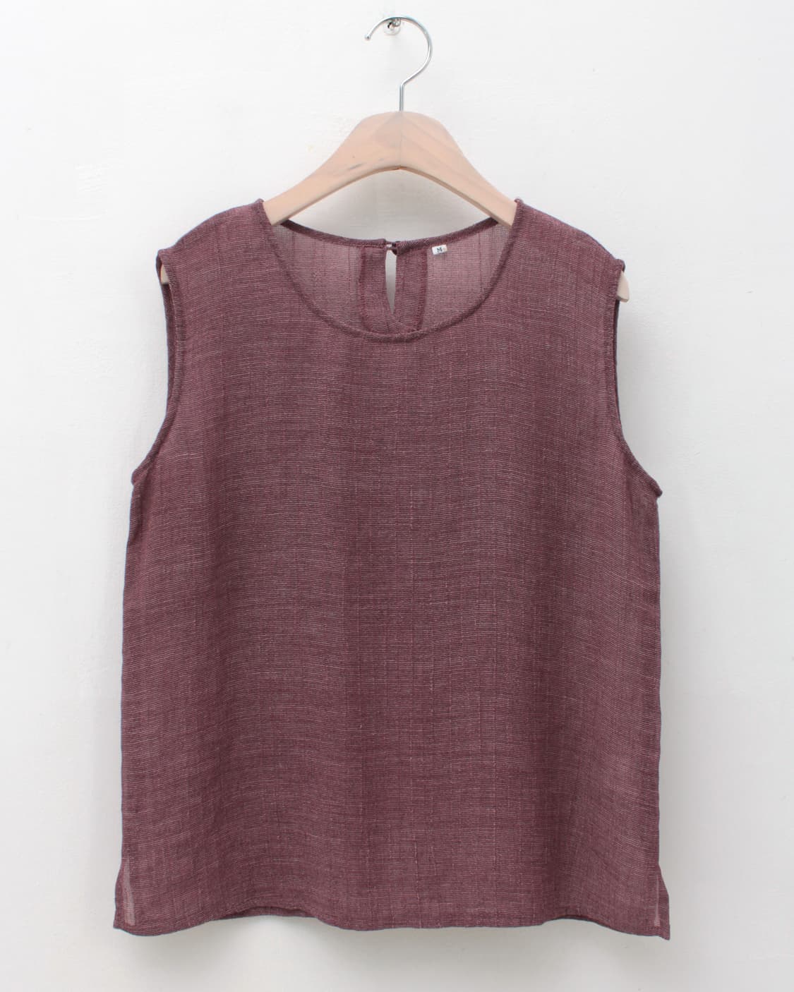 일본 빈티지 플라워 펀칭 자수 나시 블라우스 세트 상품이미지3