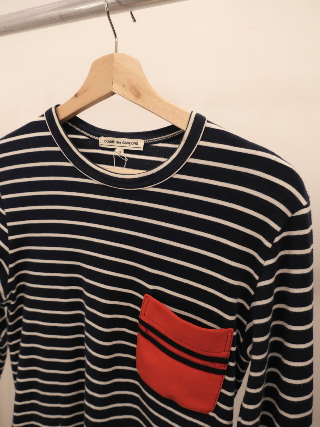 꼼데가르송 스트라이프 포켓 롱슬리브 상품이미지2