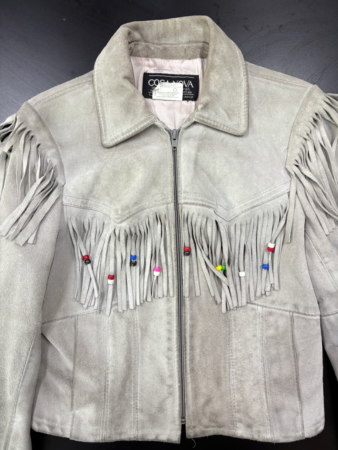 COSA NOVA 빈티지 스웨이드 가죽 자켓 상품이미지3