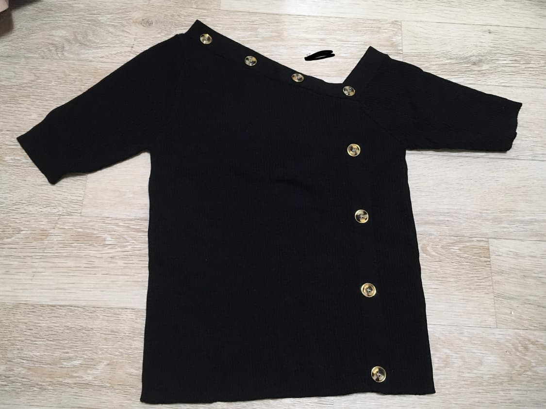 갸루호피 옾숄 니트 반팔 상품이미지2