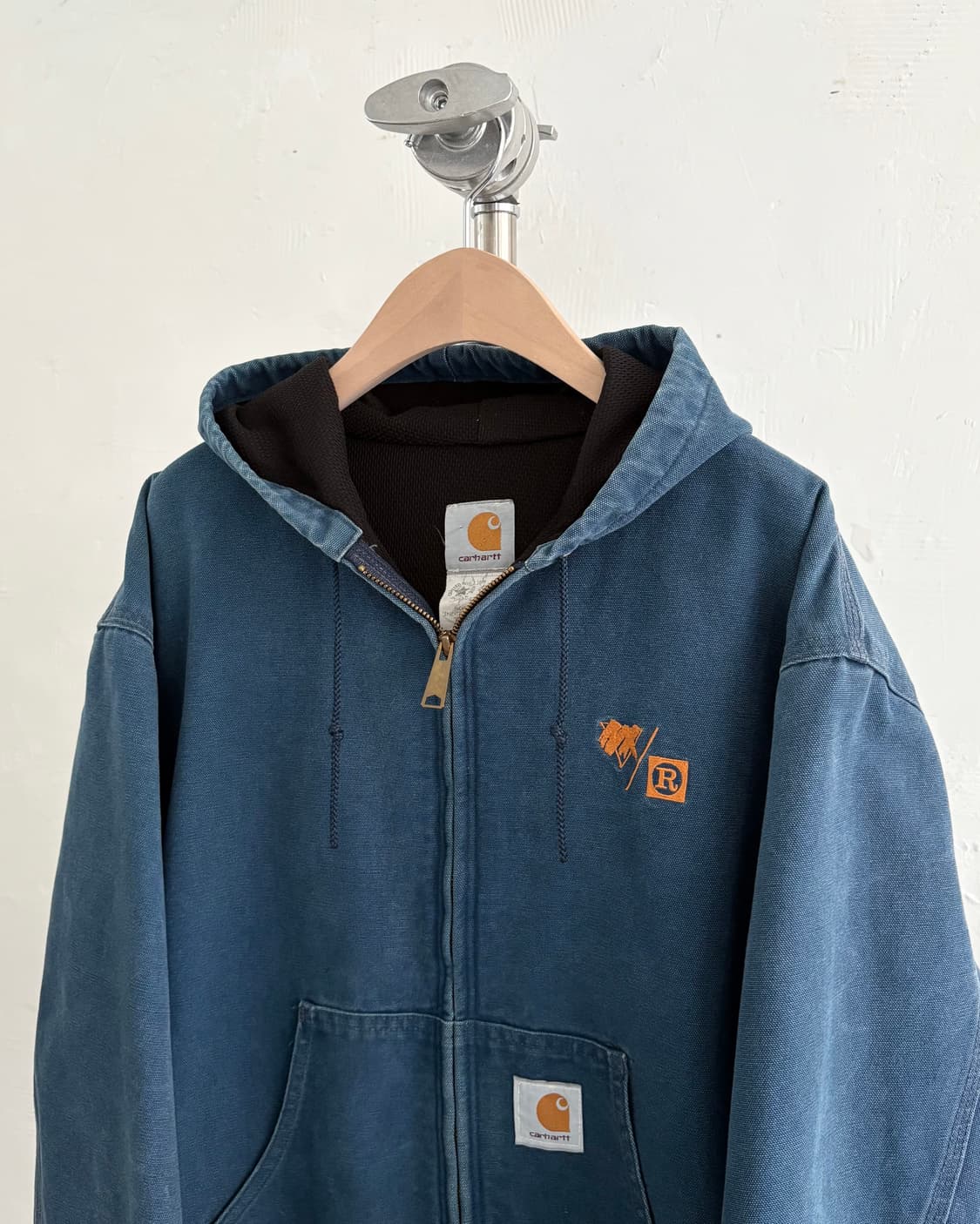 Carhartt 칼하트 90’s 아쿠아 블루 덕 액티브 워크 자켓 상품이미지2