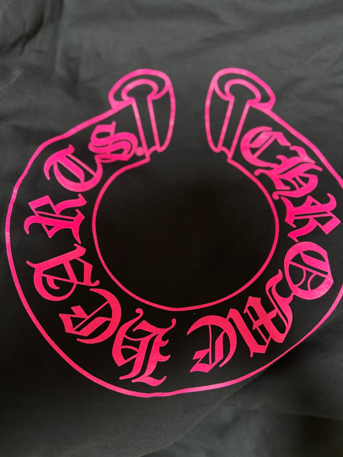 크롬하츠 홀스슈 후드집업 블랙 핑크 상품이미지3