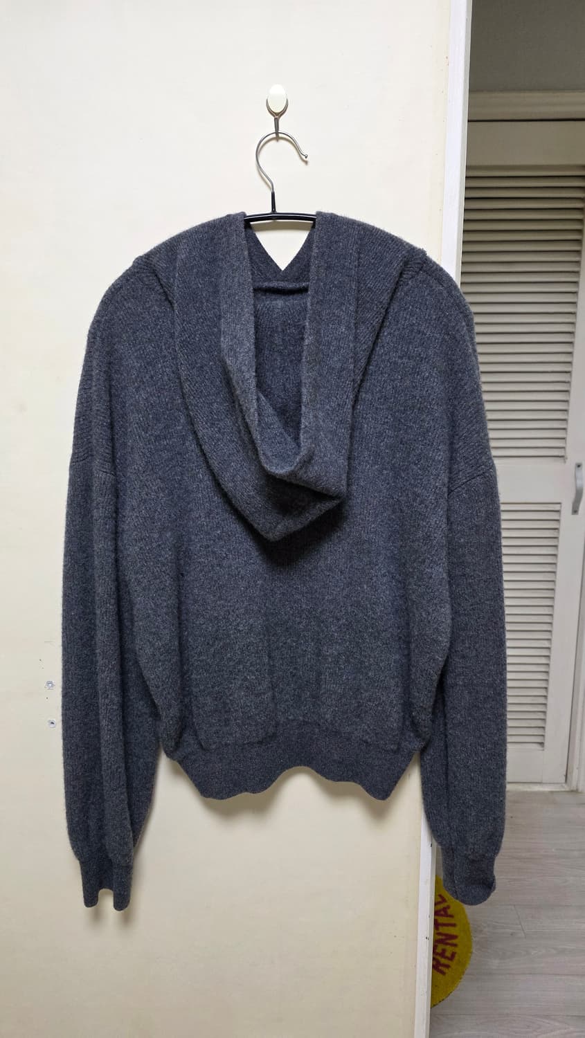 브라운야드 캐시미어 니트 후드 차콜 4사이즈 상품이미지2