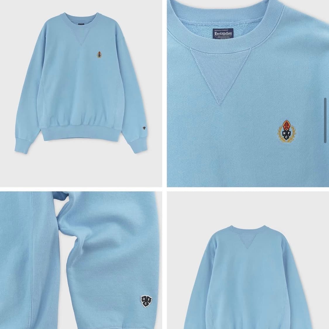 (남녀공용) 헤리티지플로스 crest merino wool v-neck 상품이미지2