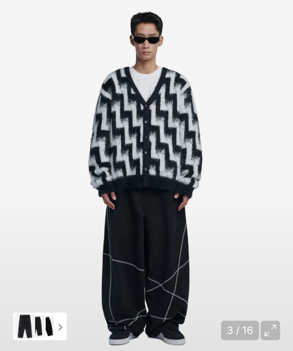 노매뉴얼 S.L 와이드 팬츠 상품이미지2