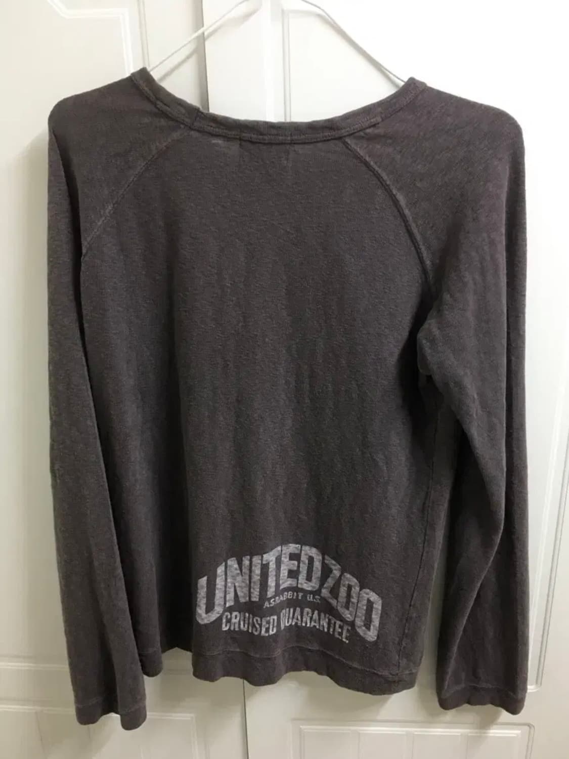 일본 빈티지 브라운 니트 롱슬리브 차일드매거진 카모메산장 상품이미지2