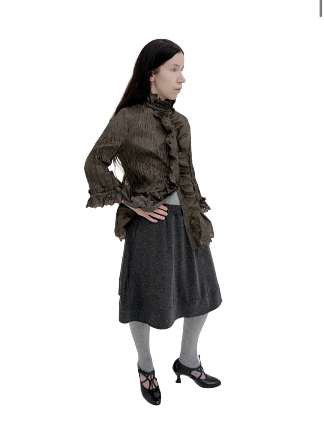 에옹쓰 스커트Uls Mountain Skirt - Charcoal 상품이미지4