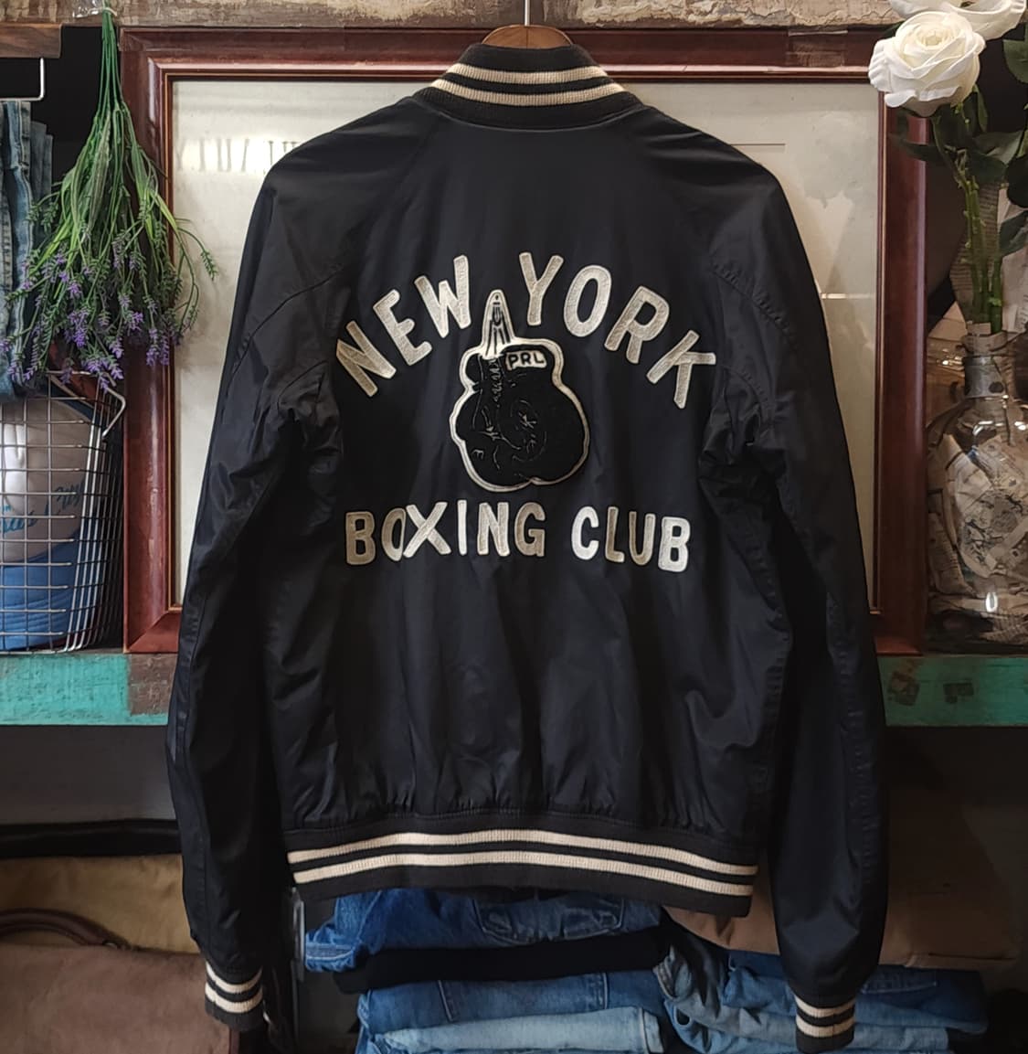 폴로 뉴욕 복싱클럽 바시티 자켓 리버시블 자켓 나일론 봄버 m 상품이미지2
