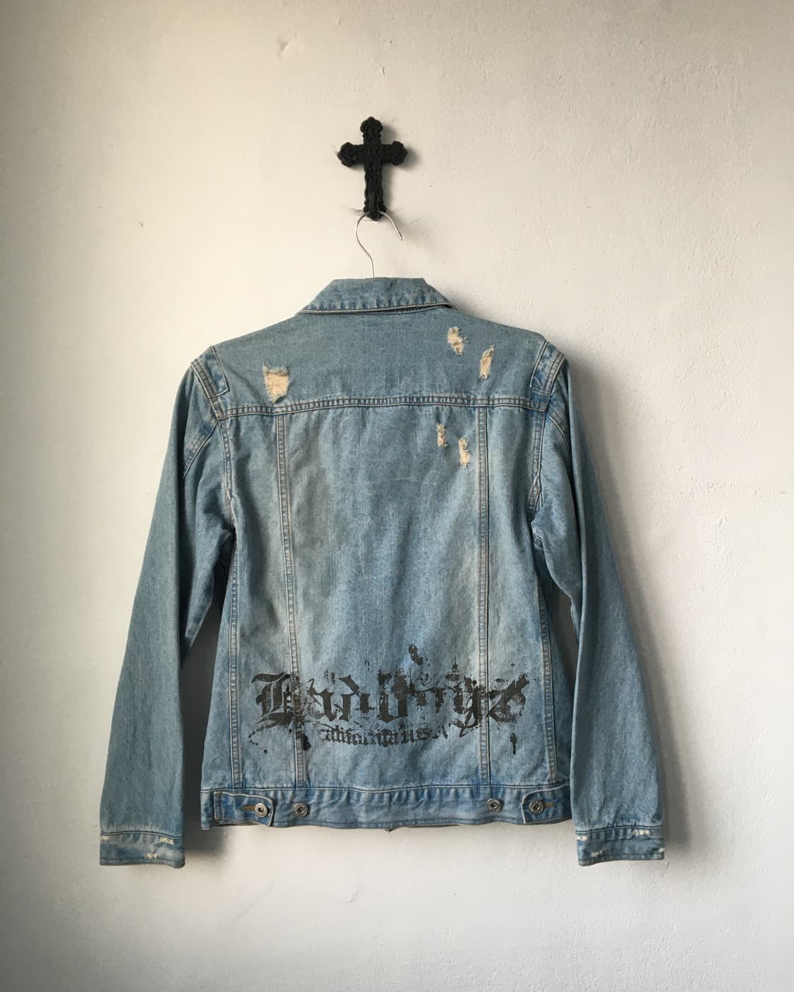 Bad boy grunge mood denim jacket 상품이미지4
