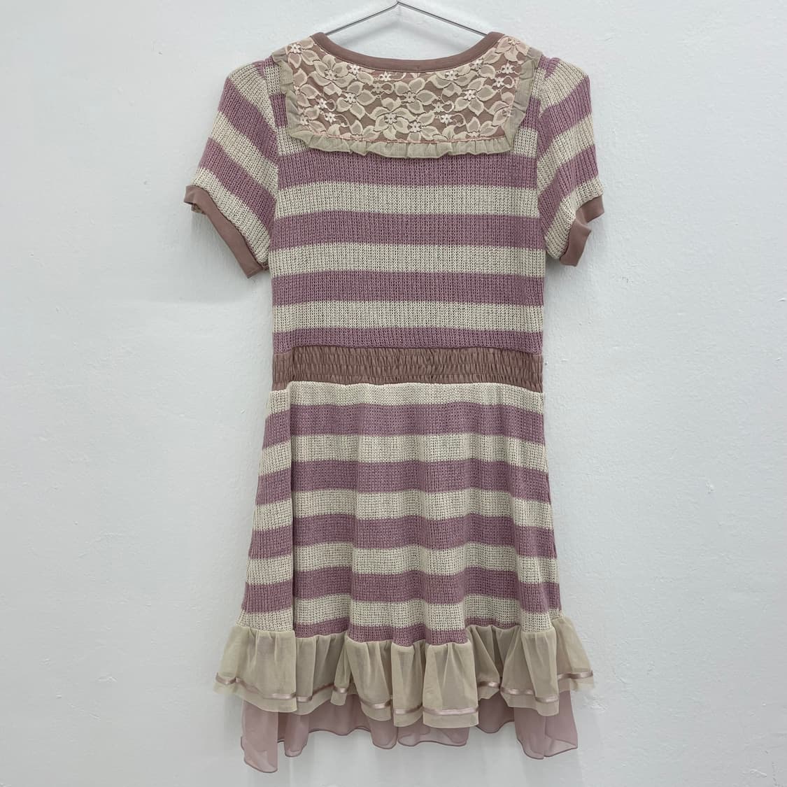 pink stripe knite dress 상품이미지2