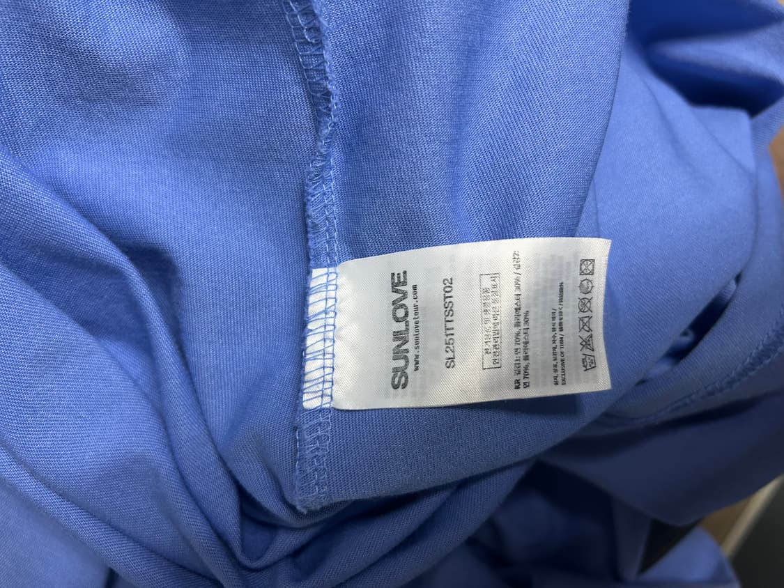 썬러브 ASCII Daybreak Tee Blue 반팔 L 상품이미지4