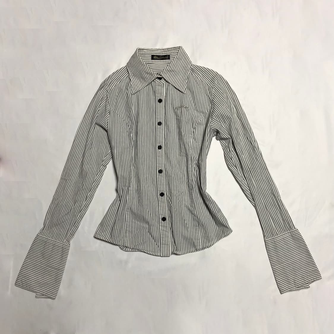 오버 커프스 스트라이프 셔츠 상품이미지2