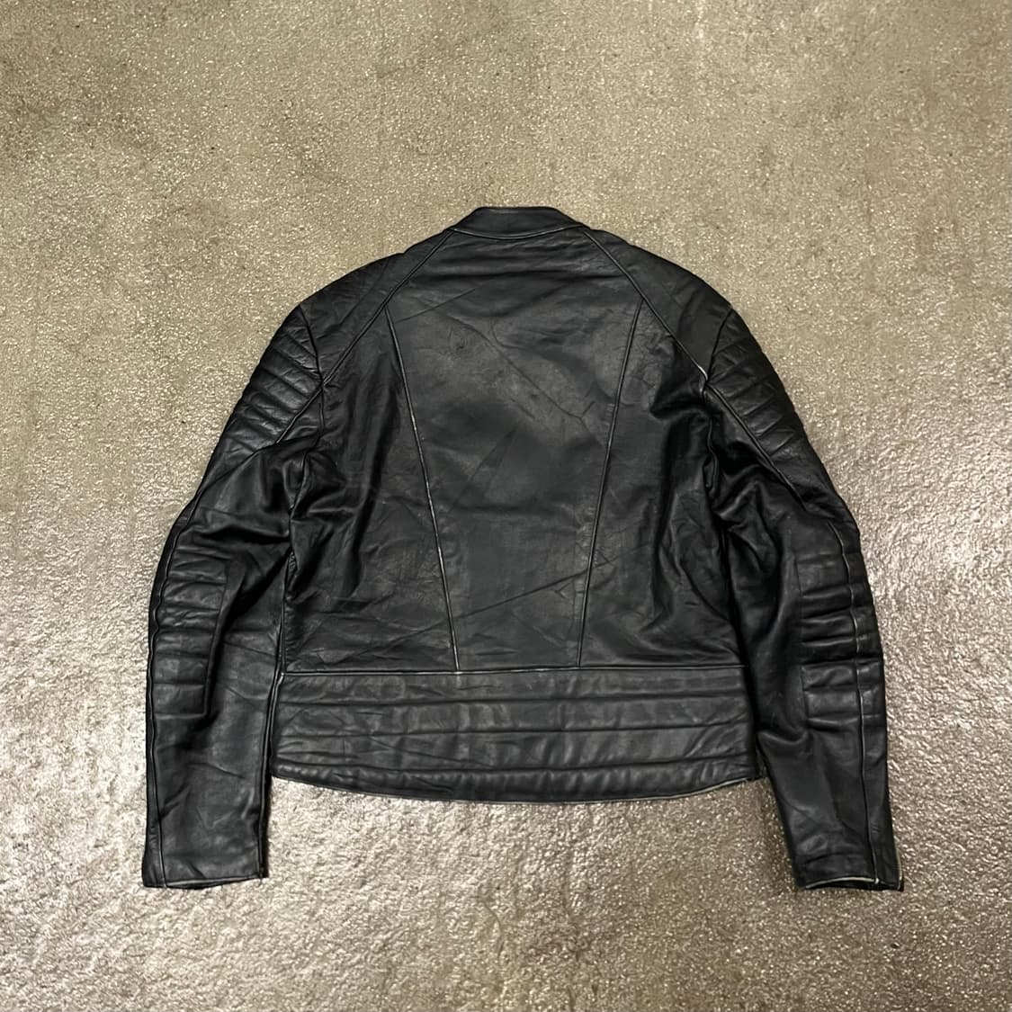 90s 빈티지 퀼티드 더블 라이더 자켓 (100-105) 상품이미지4