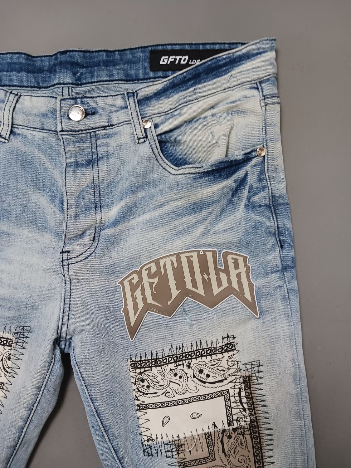 [36] GFTD 로스앤젤레스 패치워크 스키니진 청바지 기프티드 상품이미지4