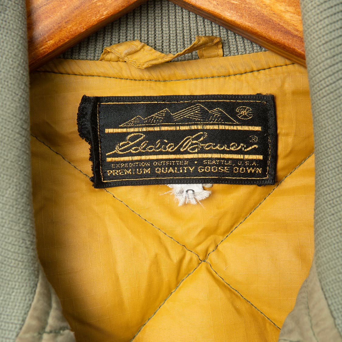 [100] 80s 에디바우어 USA 메이드 다이아몬드 퀼팅 구스다운 자켓 상품이미지8