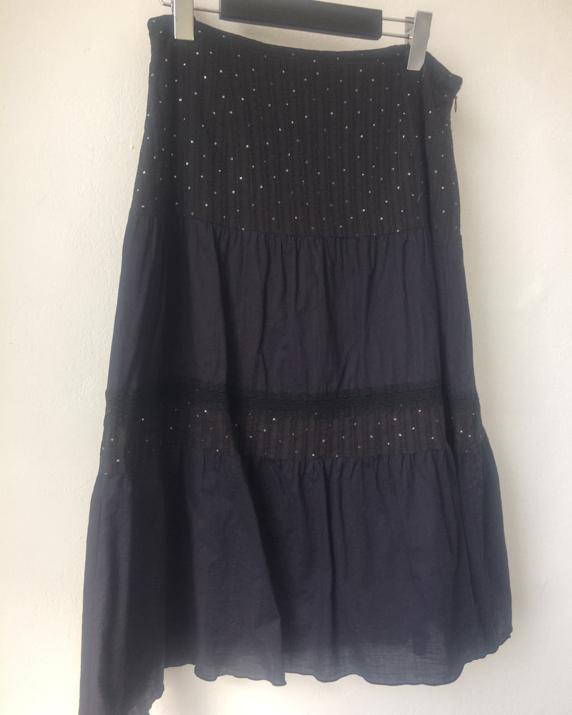 Dot pattern layer long skirt 상품이미지3