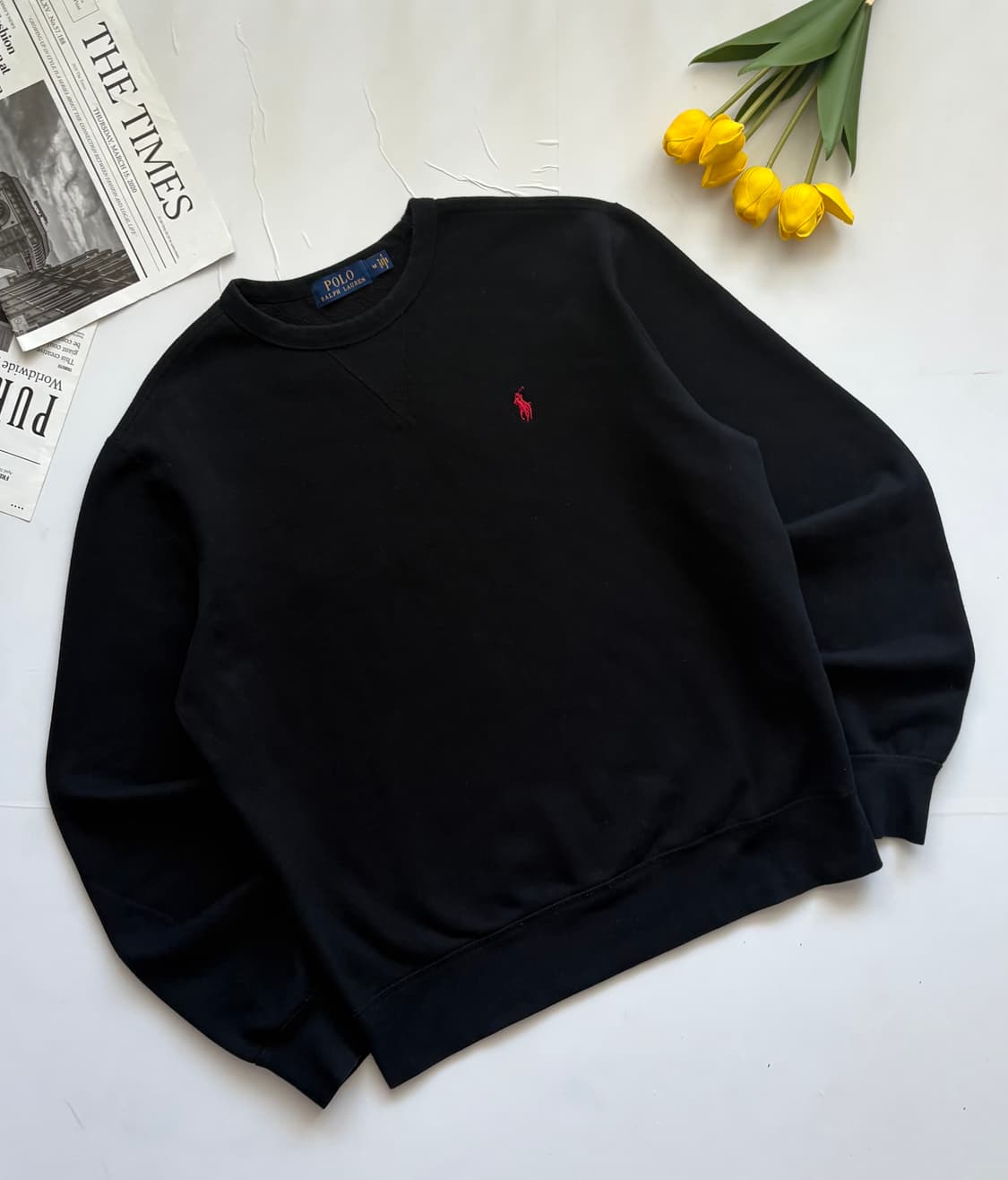 Polo 폴로랄프로렌 블랙 맨투맨  상품이미지1