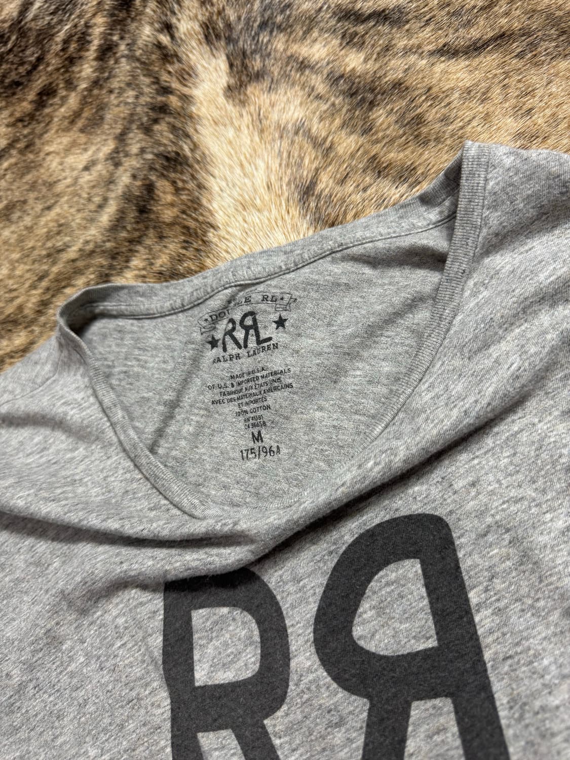 RRL 더블알엘 로고 코튼 반팔 티셔츠 상품이미지3