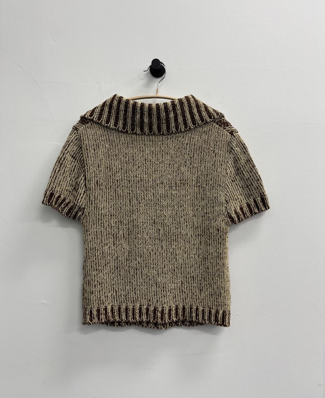 CERRIC(세릭) 케이블 칼라 반팔 니트 상품이미지4