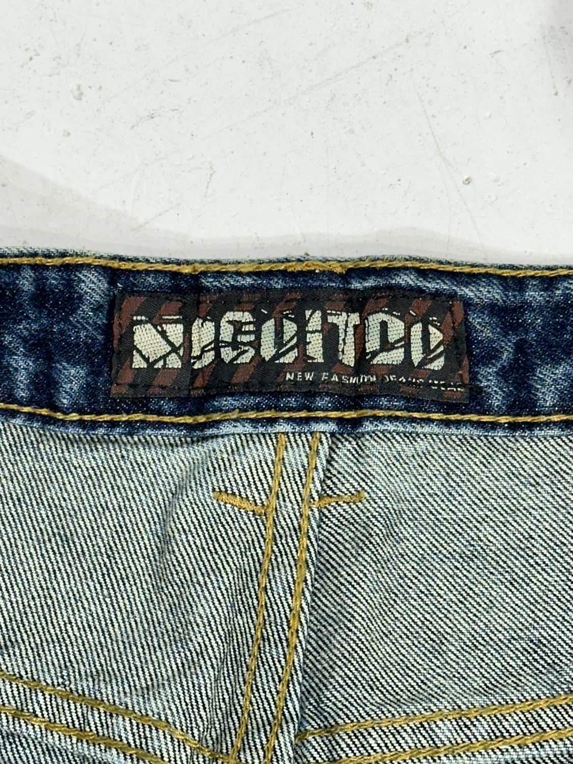 빈티지 90s MGT 더블니 와이드 힙합 데님 팬츠 올드스쿨 청바지  상품이미지7