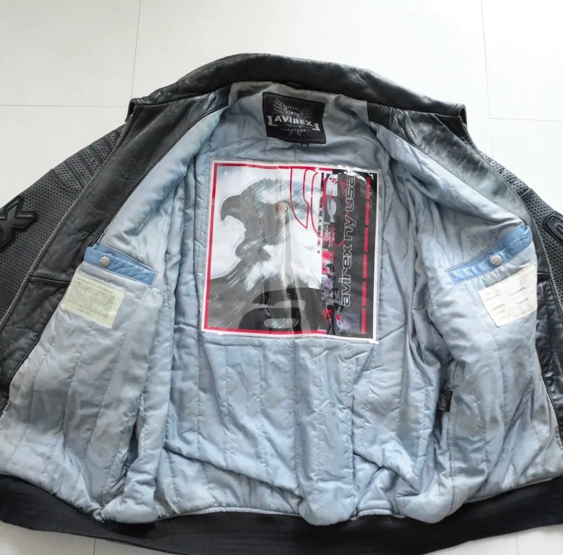 아비렉스 독수리 리얼 레더 바시티 자켓 XL 상품이미지4