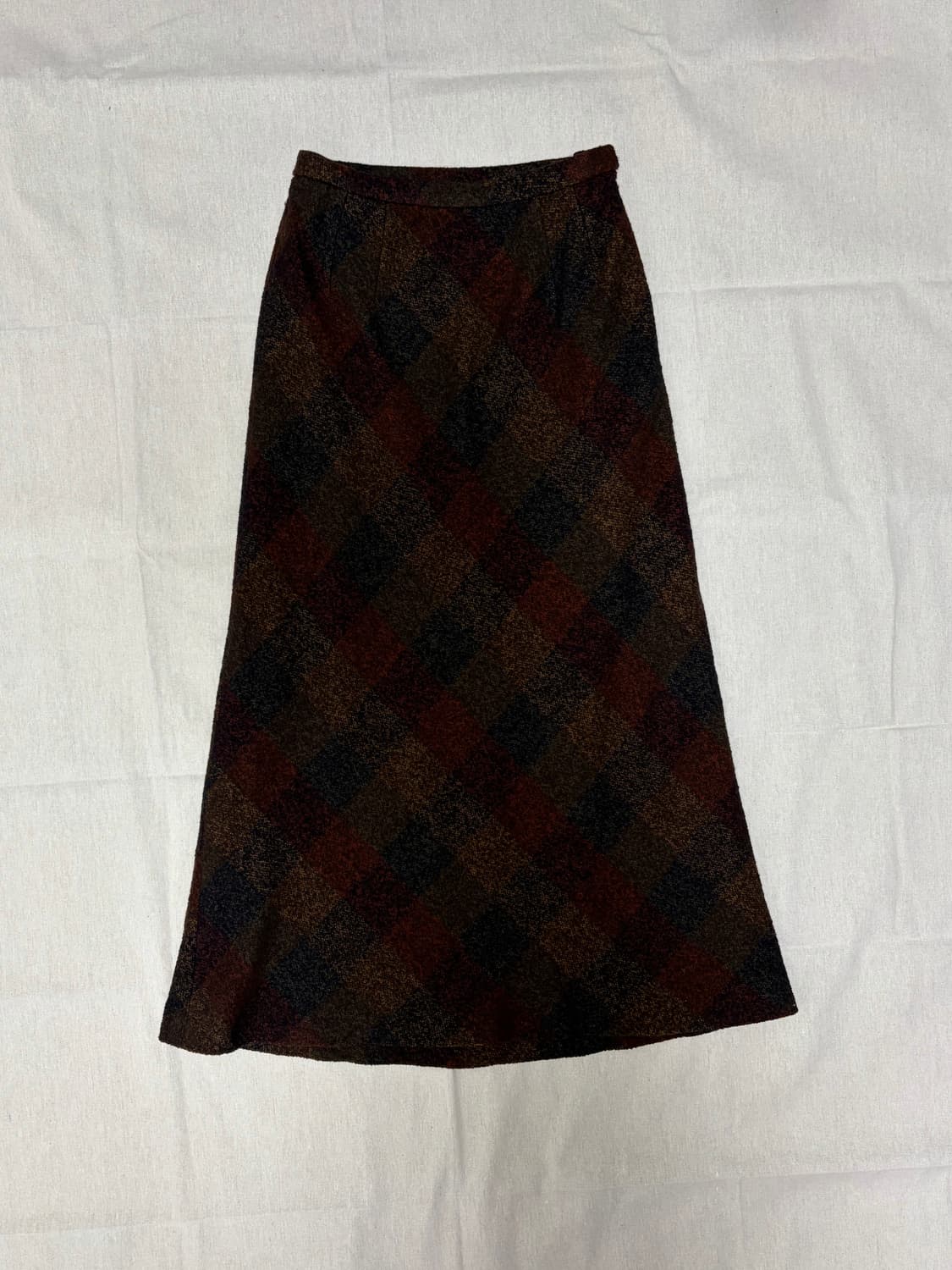 [일본빈티지] 체크 롱 스커트  상품이미지1