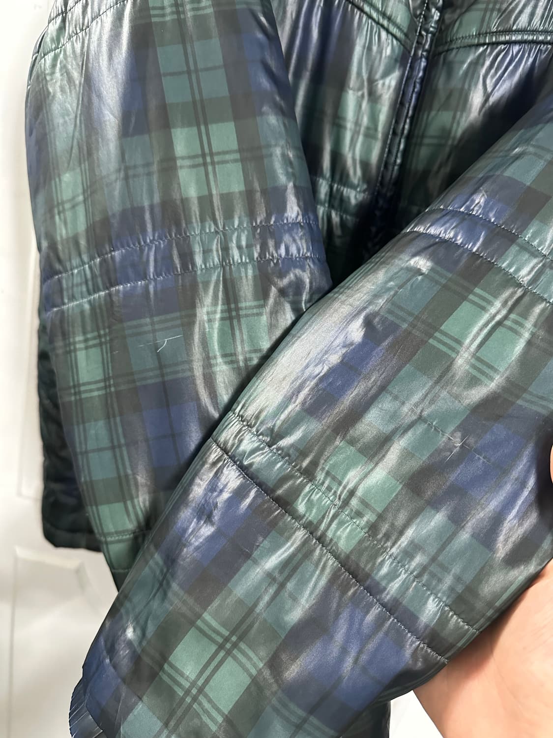 노스페이스 블랙와치 경량패딩 상품이미지3