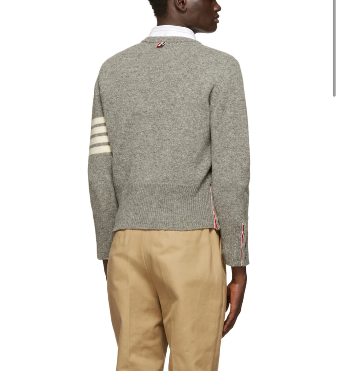 톰브라운 셰틀랜드 크루넥 울 니트 그레이 cp컴퍼니 칼하트 상품이미지3