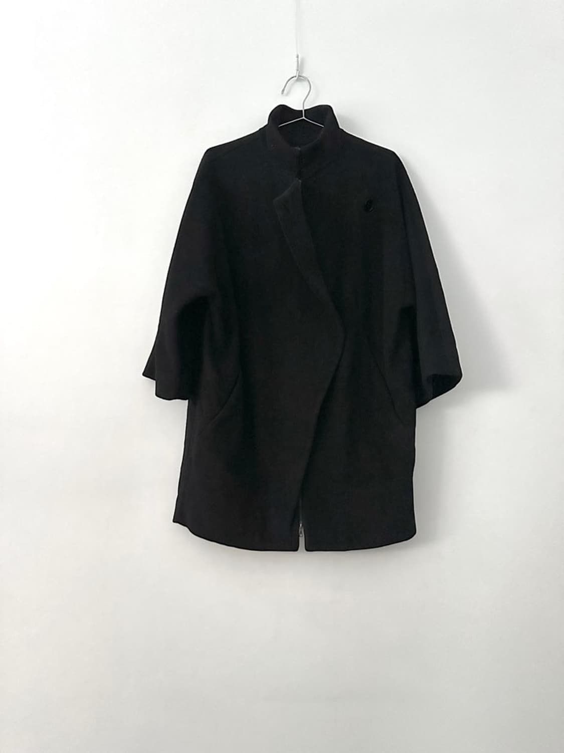 CALVIN KLEIN high neck mid coat / black 상품이미지1